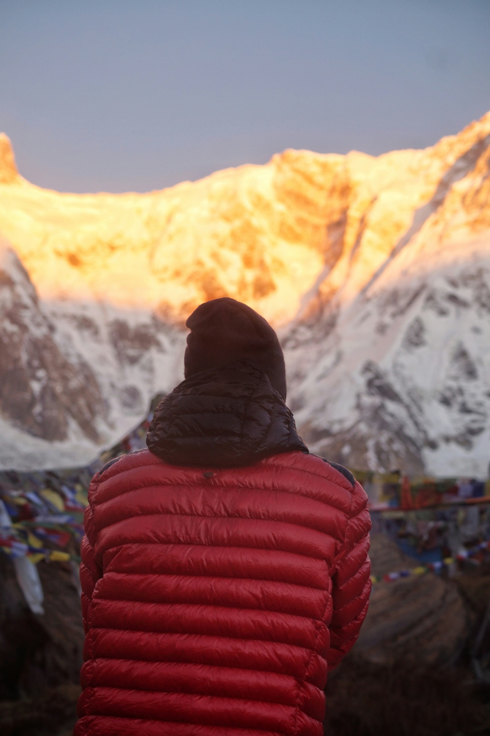 sunrise at annapurna base camp