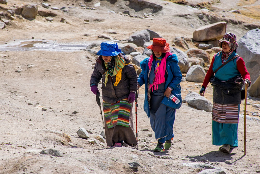 During Kora of Mt Kailash