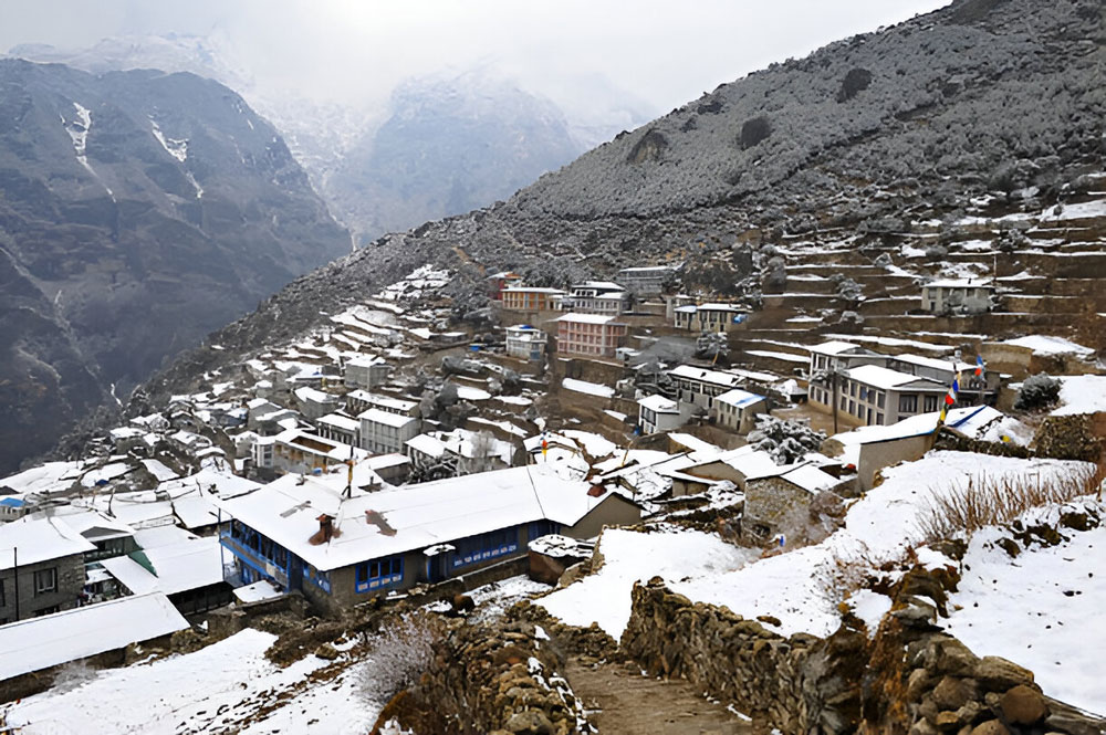 Namche Bazaar in Winter