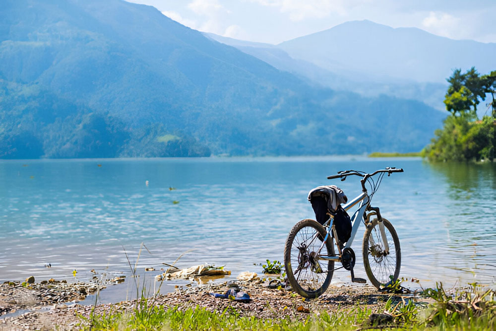 Cycling in Pokhara