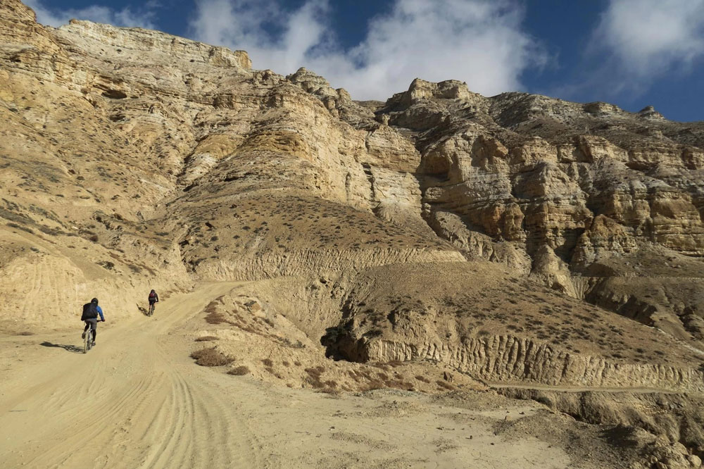 Mountain Biking Route in Upper Mustang