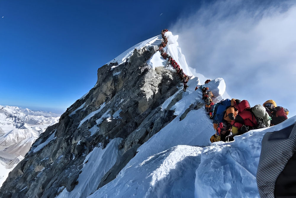 Hillary Step During Everest Expedition
